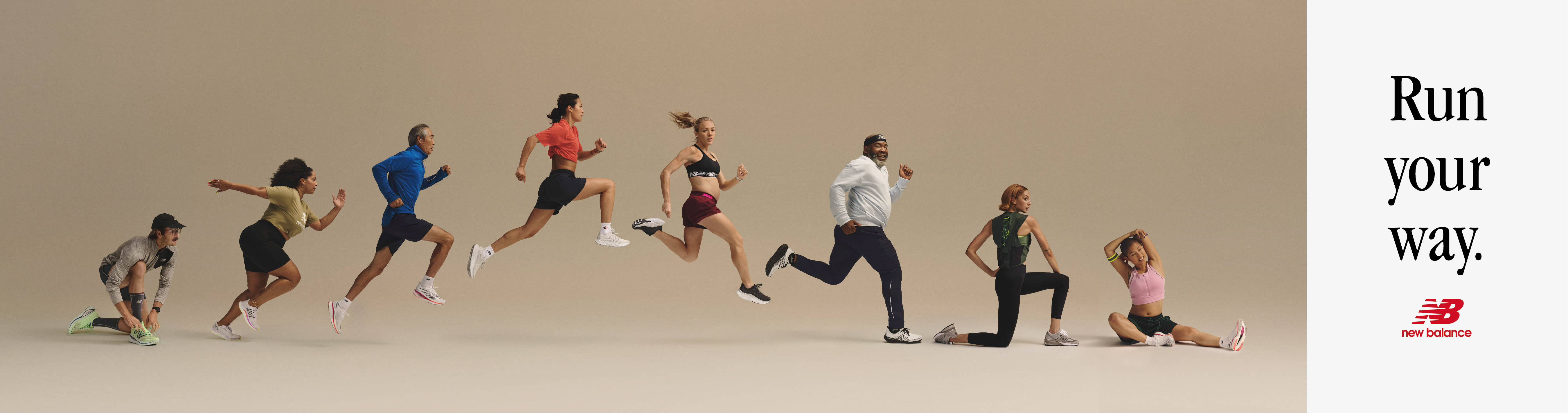 全新品牌标语“Run Your Way”正式发布，New Balance支持每一位跑者跑自己的路。