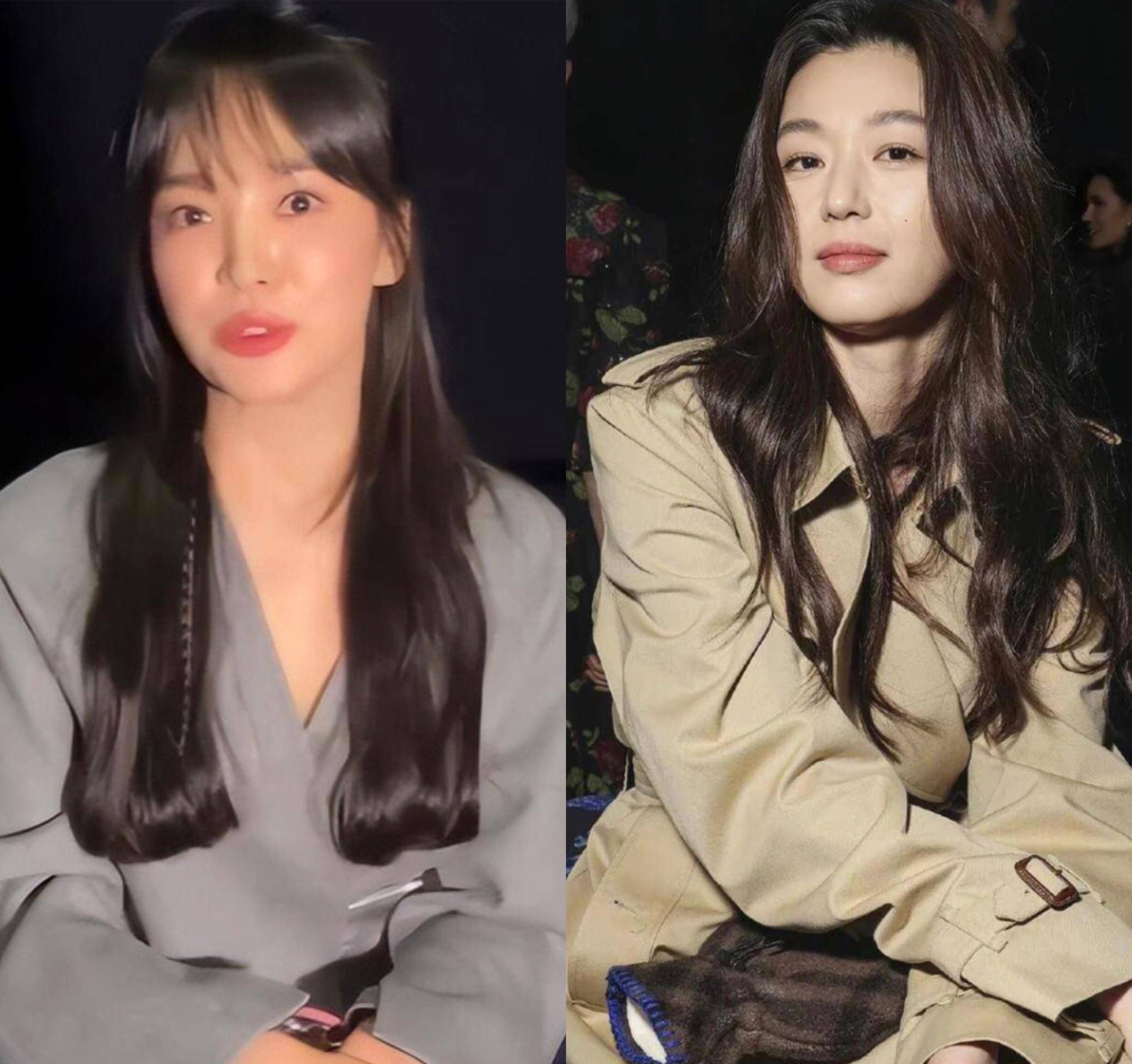 同样是41岁,宋慧乔和全智贤气质却相差好多,关键原因在发型上_女性