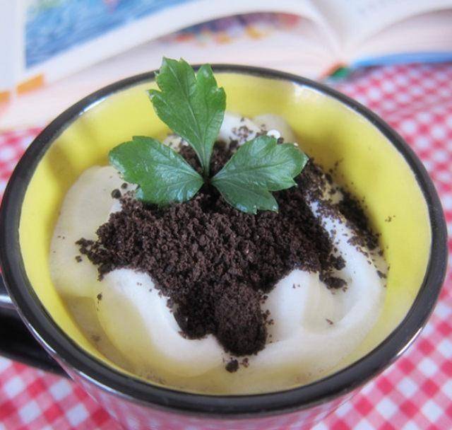 盆栽奶茶,当奶茶遇到巧克力,寒冷的冬夜都能暖起来!_奥利奥_种植_饼干