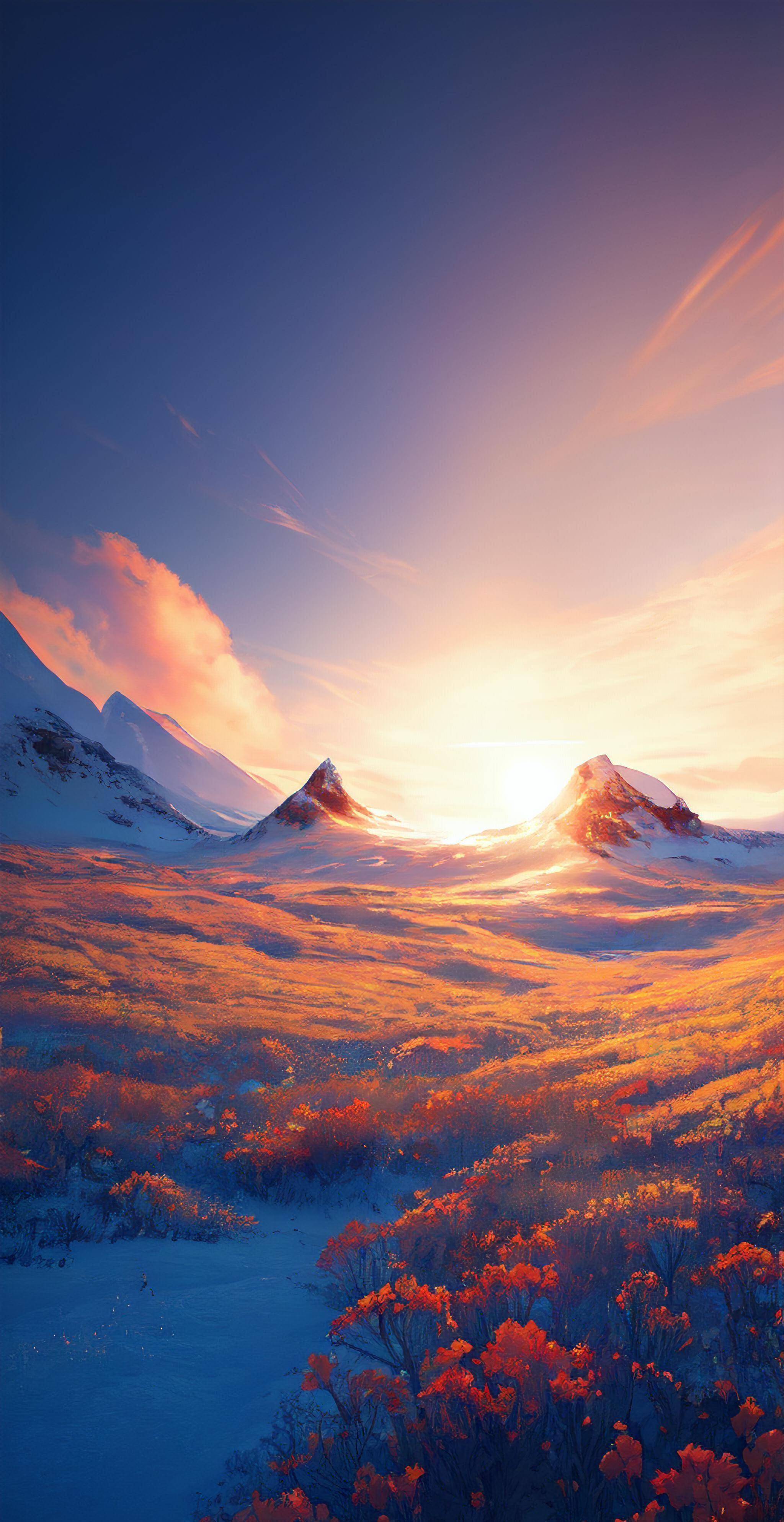 ai绘画!山峰云雾神秘雨林 高山雨林的壮丽风景 神秘且美丽!