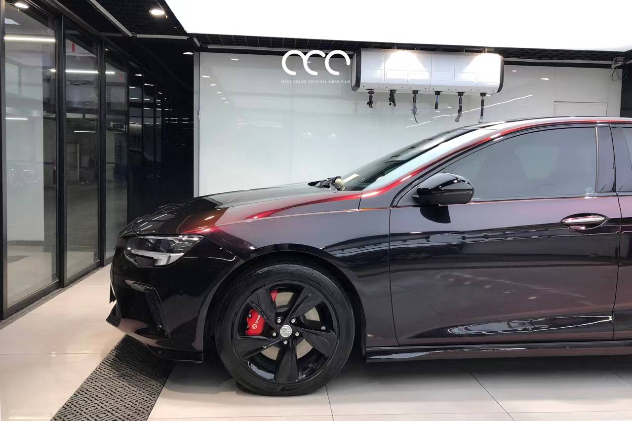 别克君威漫彩改色膜黑魅红,集高贵与奢华于一身