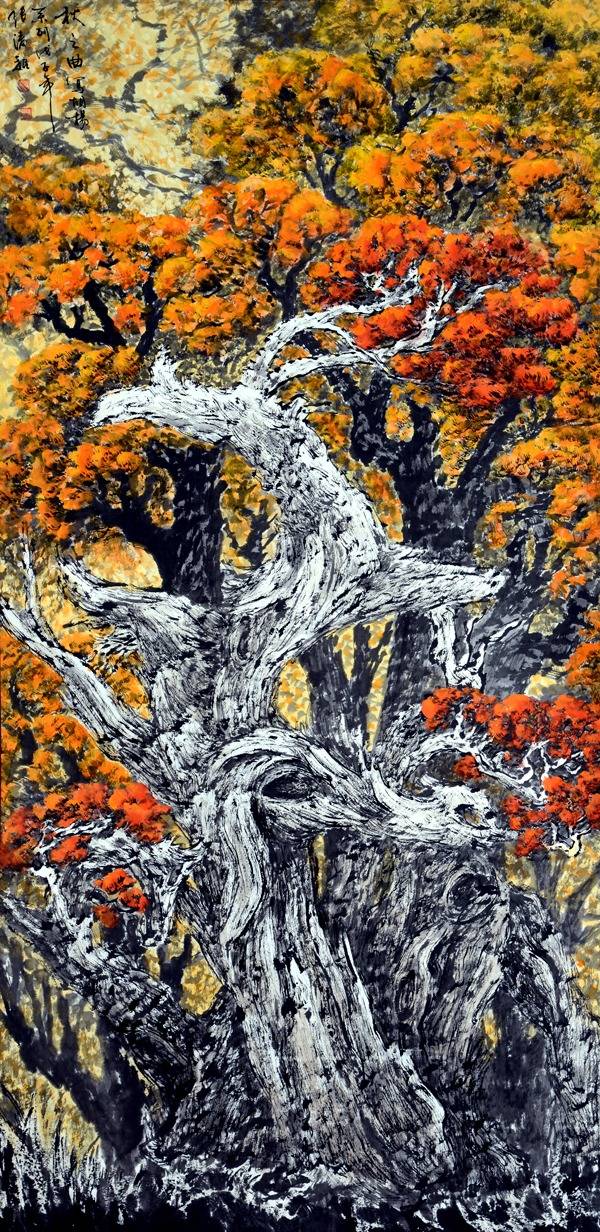 大红袍画家张凌超的胡杨梦