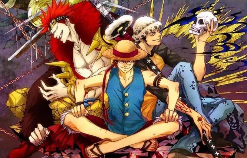 海贼王:假若路飞和罗,基德三人一起出海,一定是更加有趣的故事_草帽