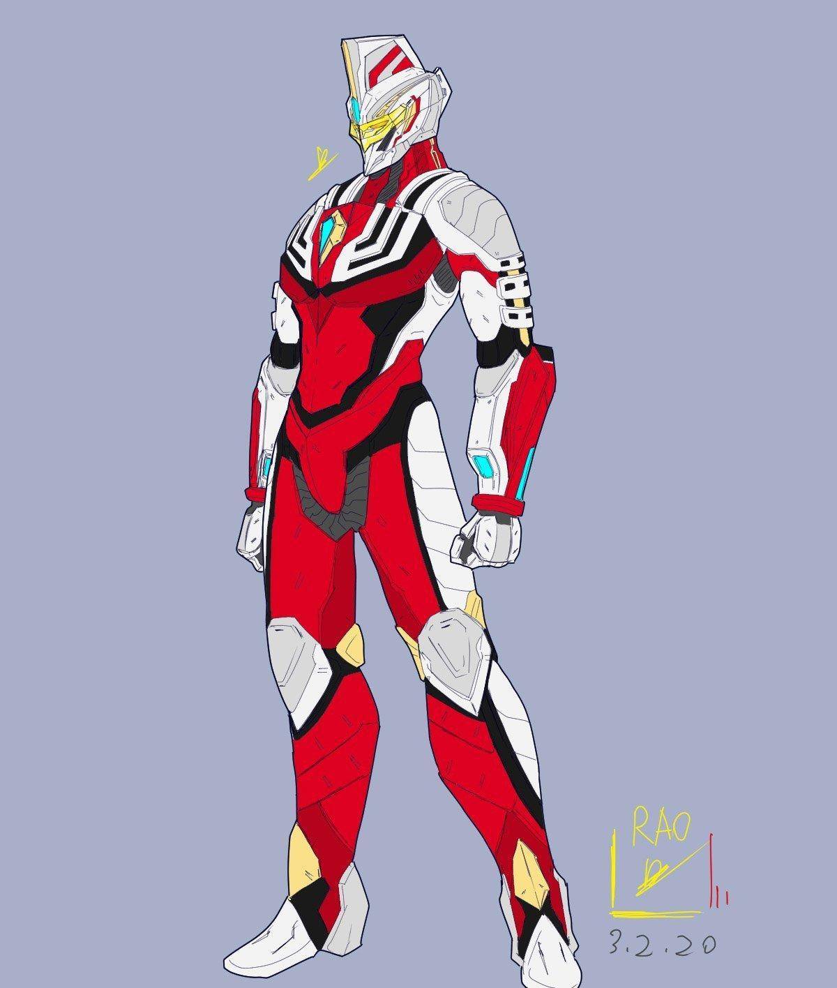 四个奥特曼的机甲形态,戴拿奥特曼和高斯奥特曼很帅气_整体_力量_光线