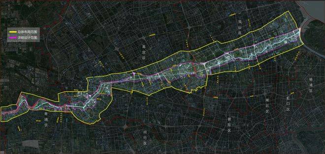 吳淞江-薀藻浜航道工程和沿線地區總體空間設計方案國際徵集開啟_範圍