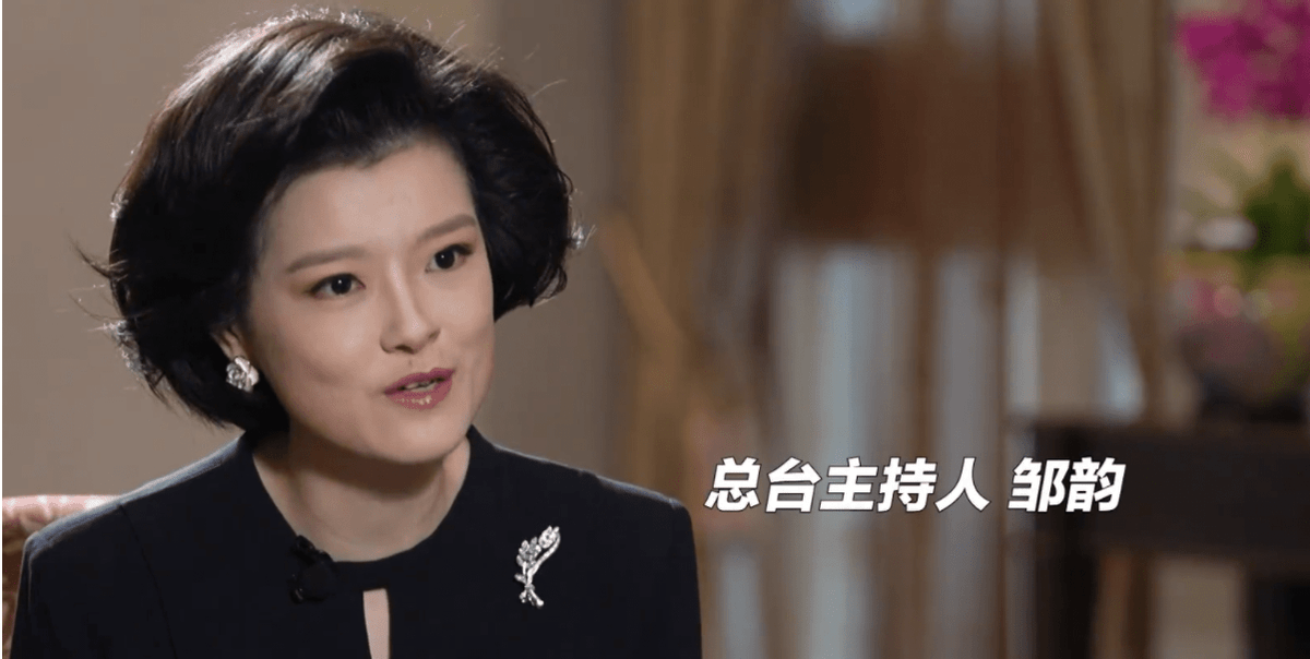 央视主持人邹韵走红,全英文采访气场全开,学历也是不简单_成功_专业