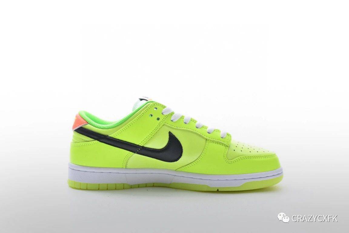 dunk low glow in the dark 荧光绿低帮运动板鞋_鞋舌_绿色_橙色