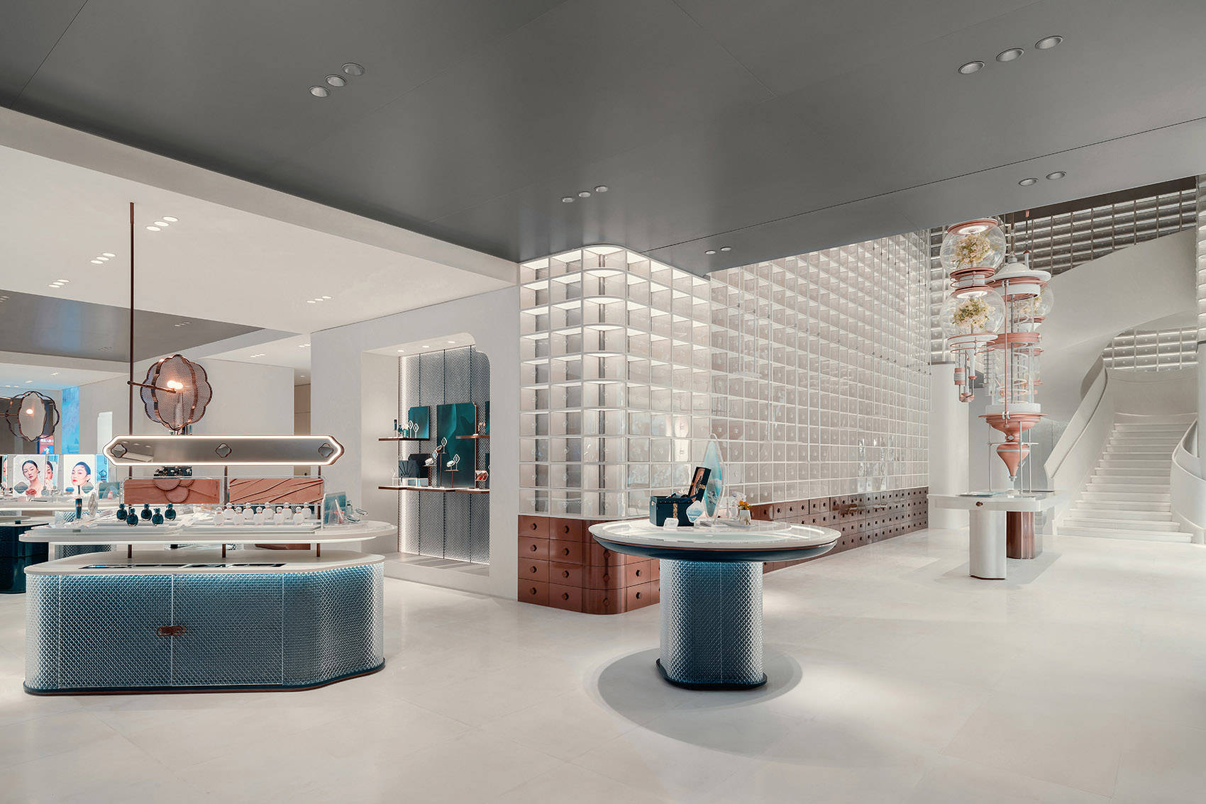 国货之光~花西子全球首店~装修实景图_空间_设计_线下