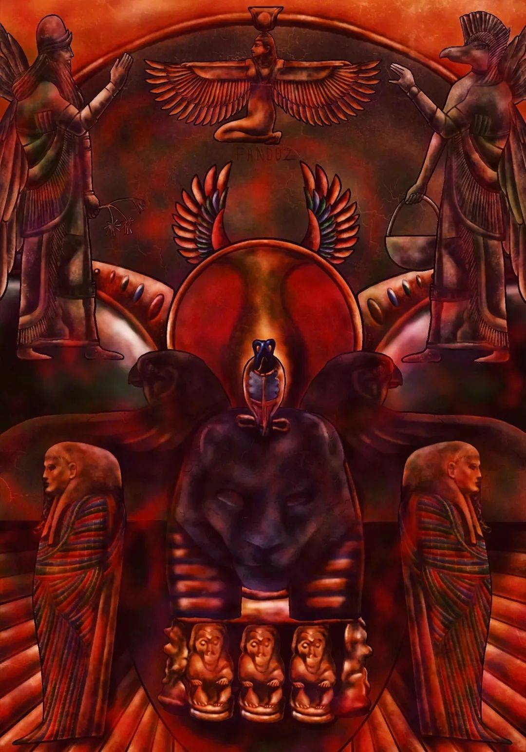 7×21cm 2022《巨神像》 数字绘画 29.