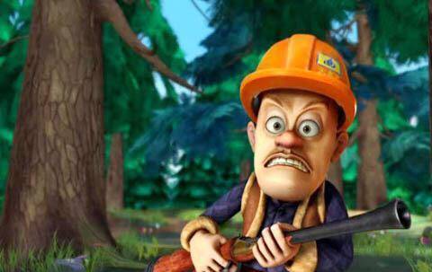 《熊出没》:光头强——倒霉担当在喜羊羊与灰太狼第一季中的灰太狼,总