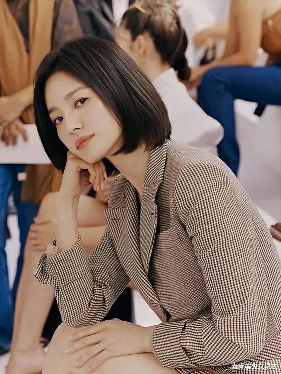 换个发型这么好看,哪怕穿个白t都是时髦的