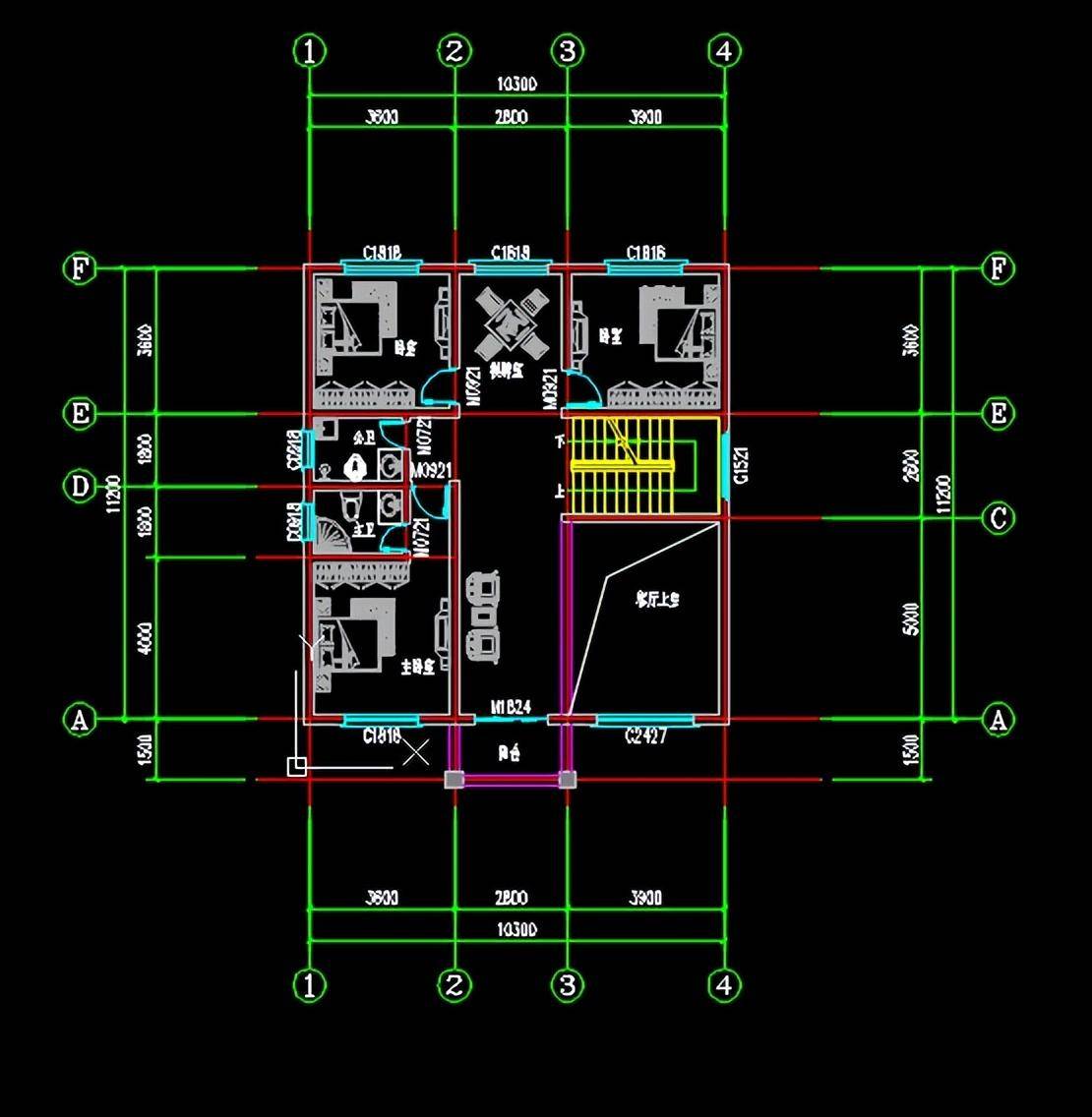 三层带车库的农村别墅设计图,2023年农村自建房首先户型_房子_图纸_的