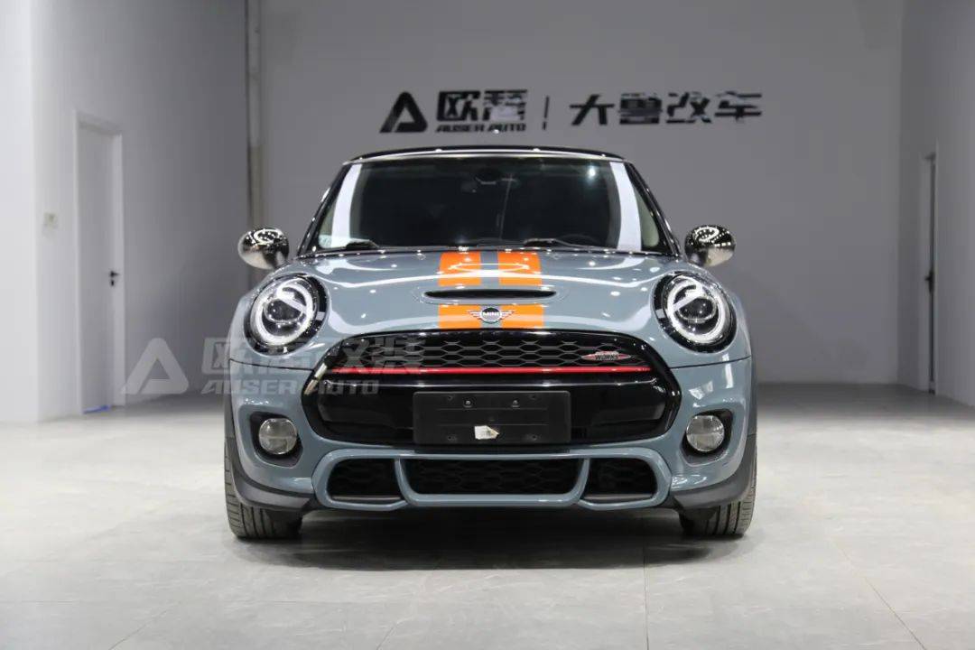 宝马mini升级jcw包围 改色尤加利青_搜狐汽车_搜狐网
