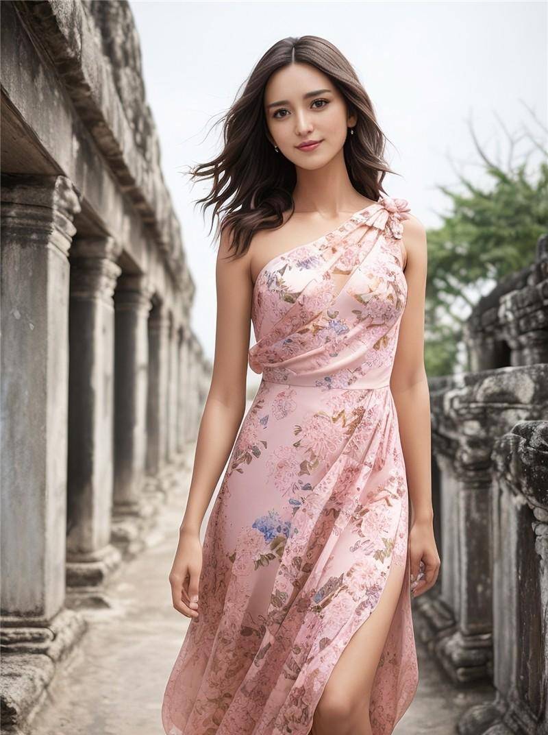 柬埔寨时尚行之西哈努克,露肩纱裙性感甜美_文化_城市_衣服