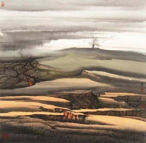 万壑树参天 千山响杜鹃——艺术家徐明_山水画_作品_金陵