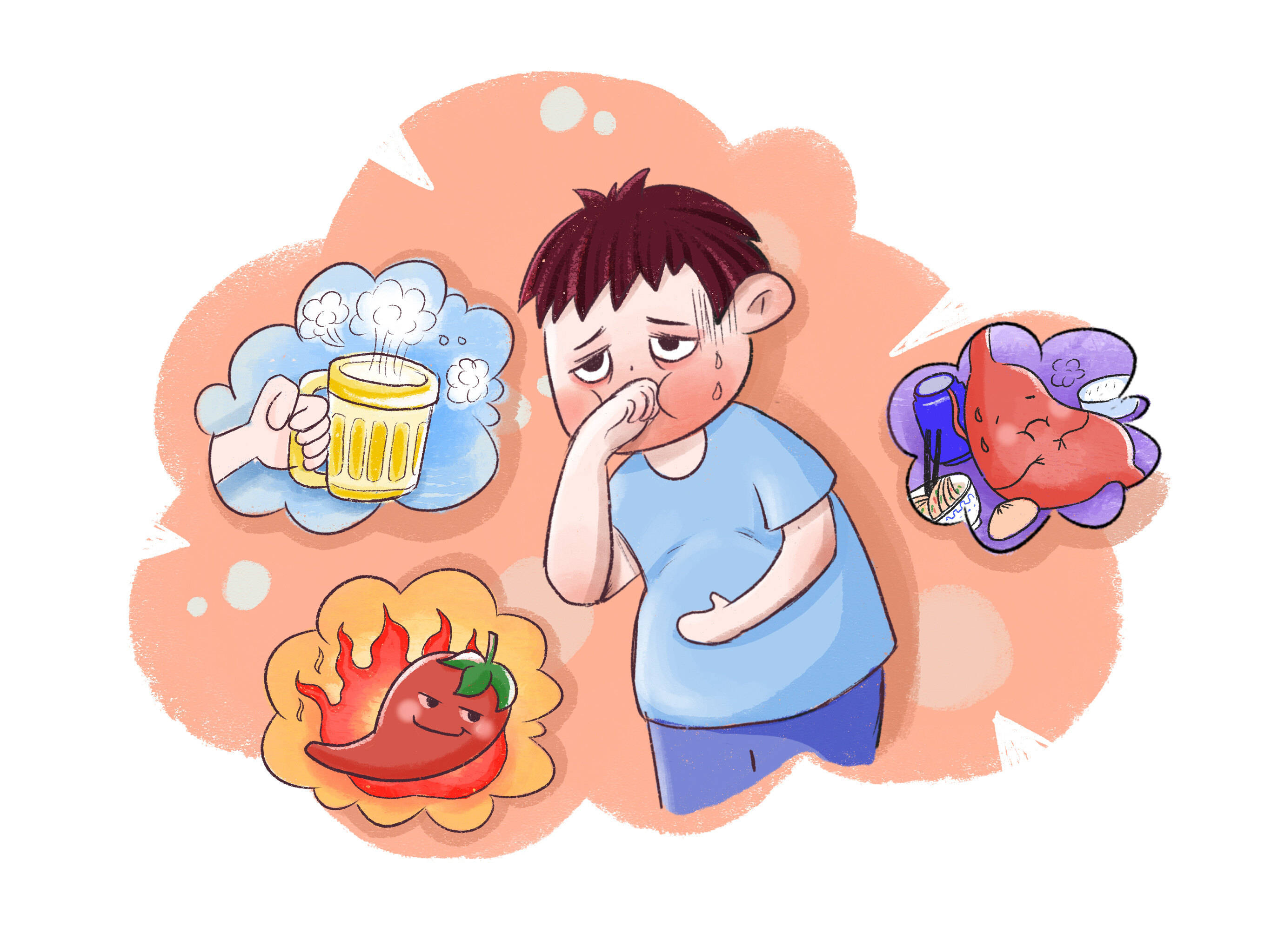 胃酸胃胀,别大意,可能是甲型流感病毒后遗症的表现?_治疗_药物_胃部