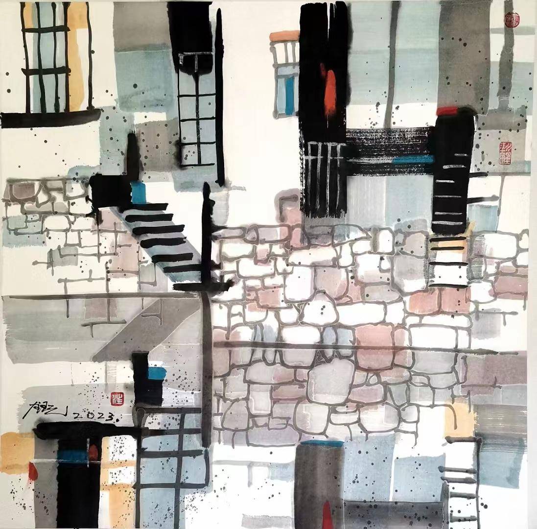 水彩画家汪钰元_江南长_作品_彩墨画