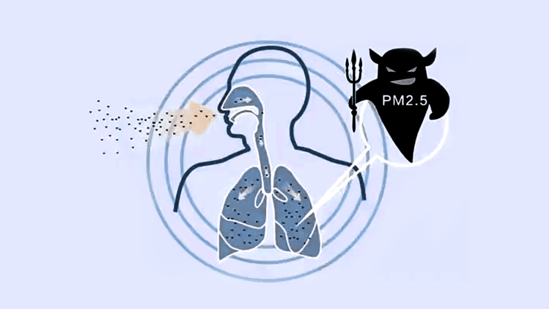大气污染人体图片