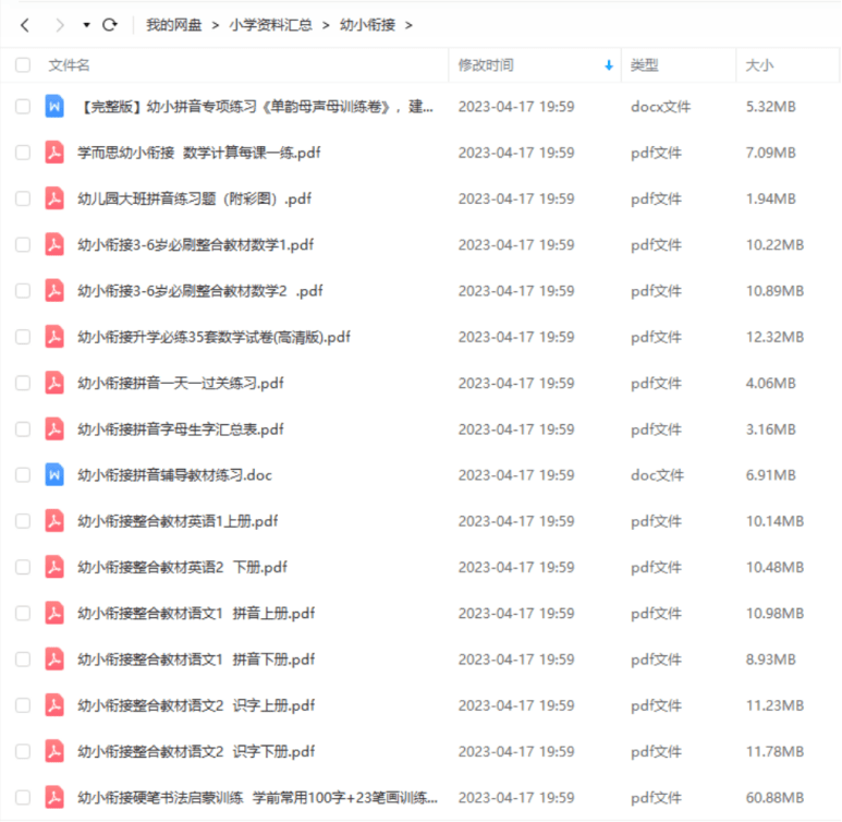 原创
            2023最新版超大超全资源包，小学家长的福音4