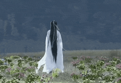 正面,侧面,甚至背影,都透着仙气.