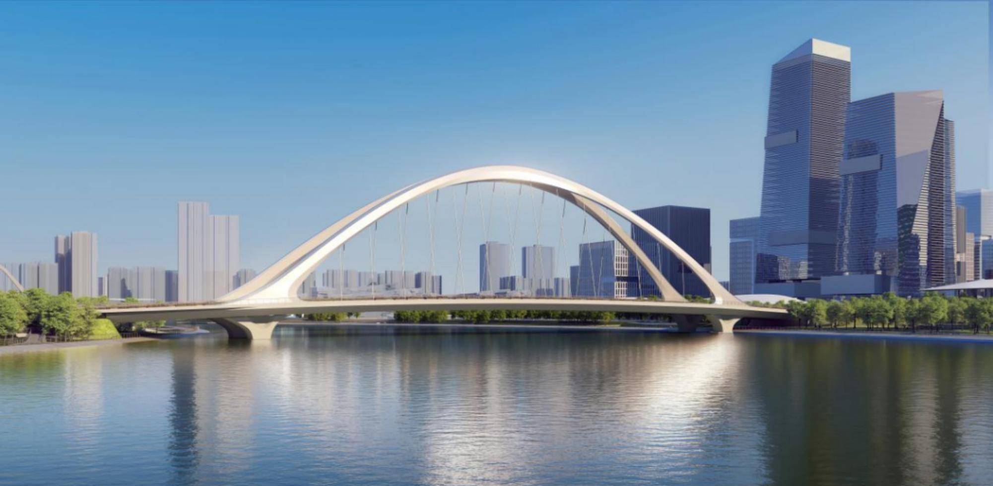 成都锦尚大桥提前4个月合龙_公园_交通_金融