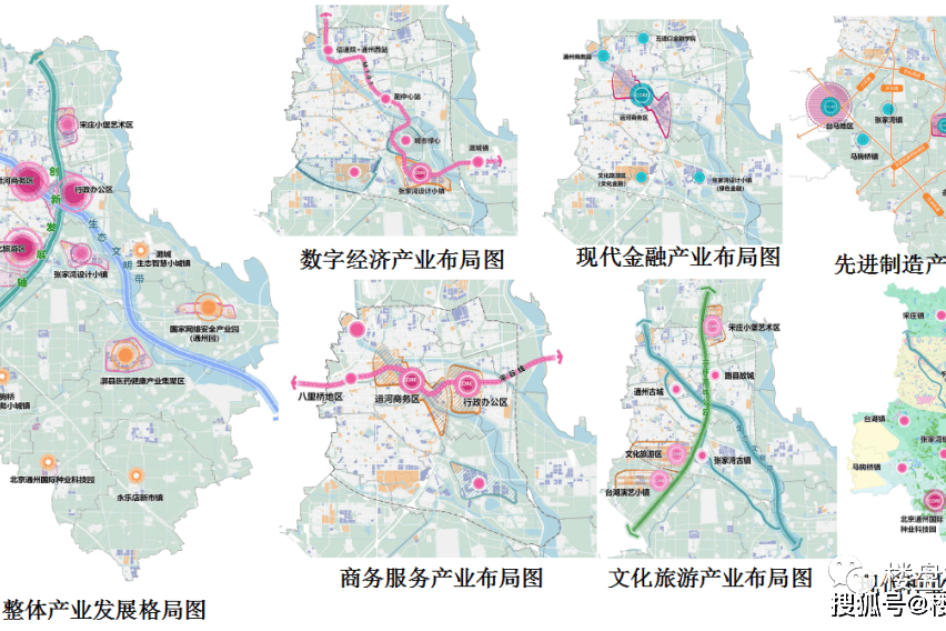 北京城市副中心产业空间地图发布，通州置业指南针_手机搜狐网