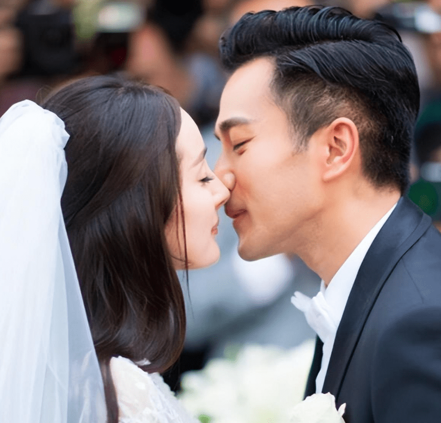 2014年,两人携手走进婚姻的殿堂.