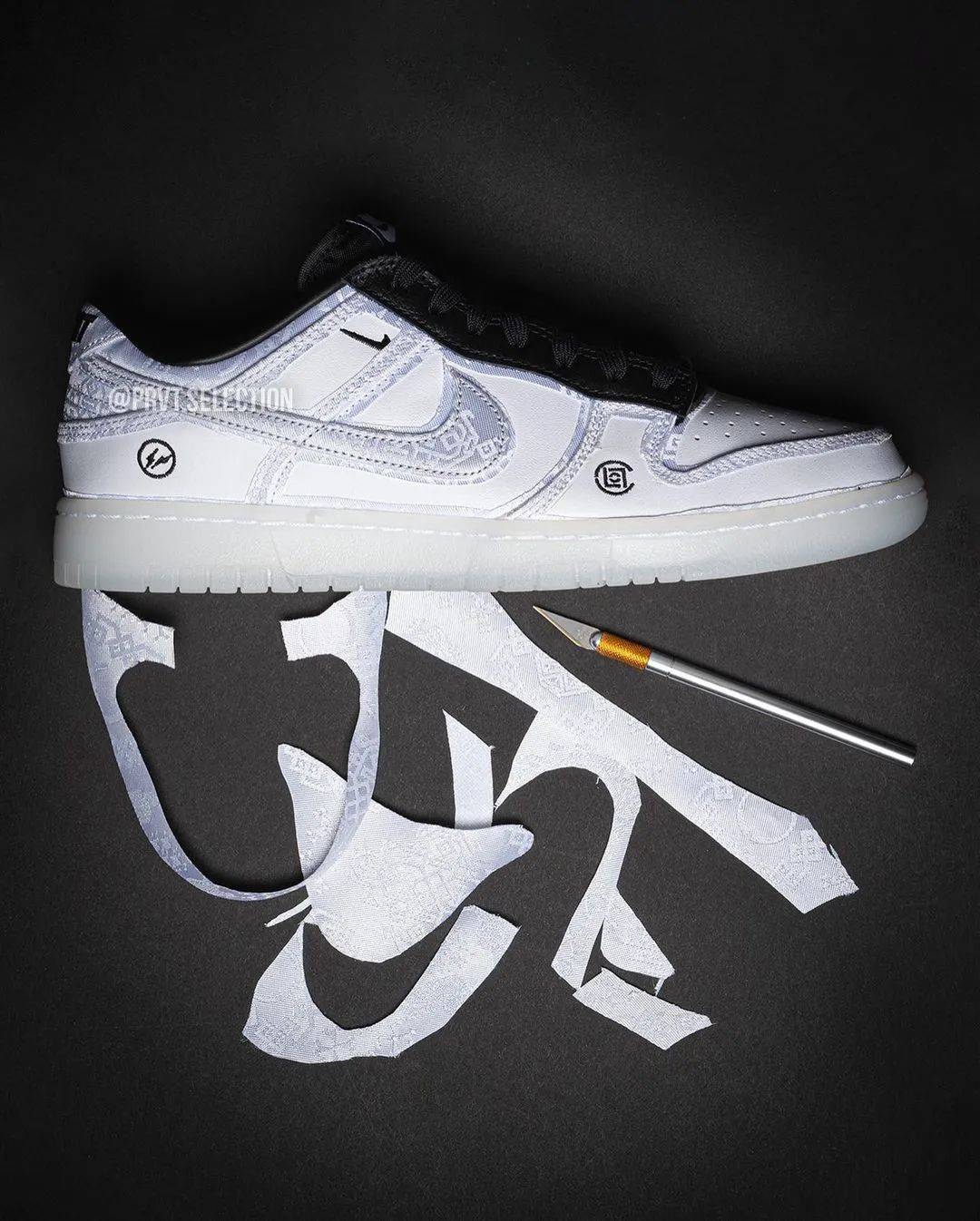 十年无丝绸后打脸也要卖的藤原浩clot联名dunk白丝绸来了!