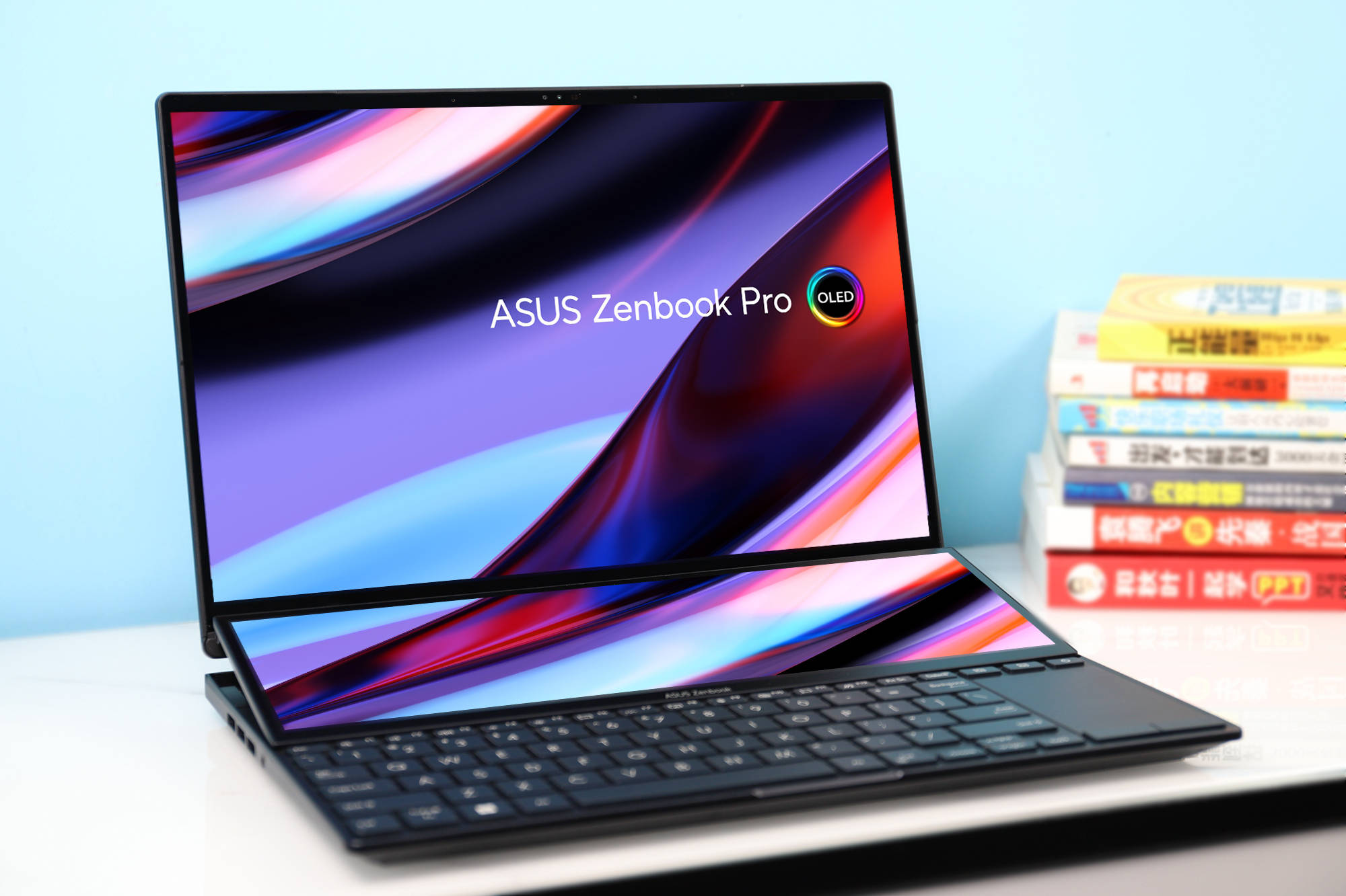 华硕灵耀x 双屏pro 2023图赏:旗舰级配置,oled触控双屏创作本_产品