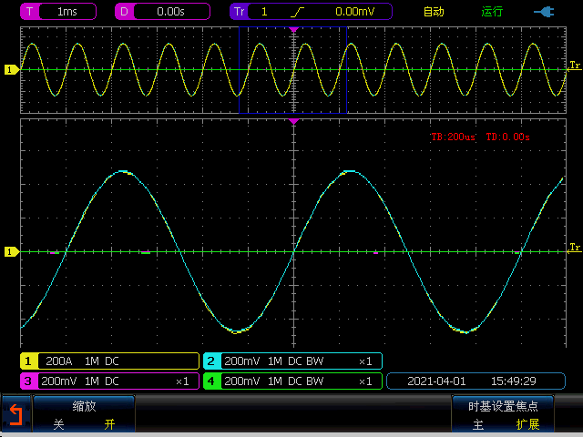 4382b/4382c/4382d/4382e 4382ba/4382ca/4382da数字荧光示波器_波形