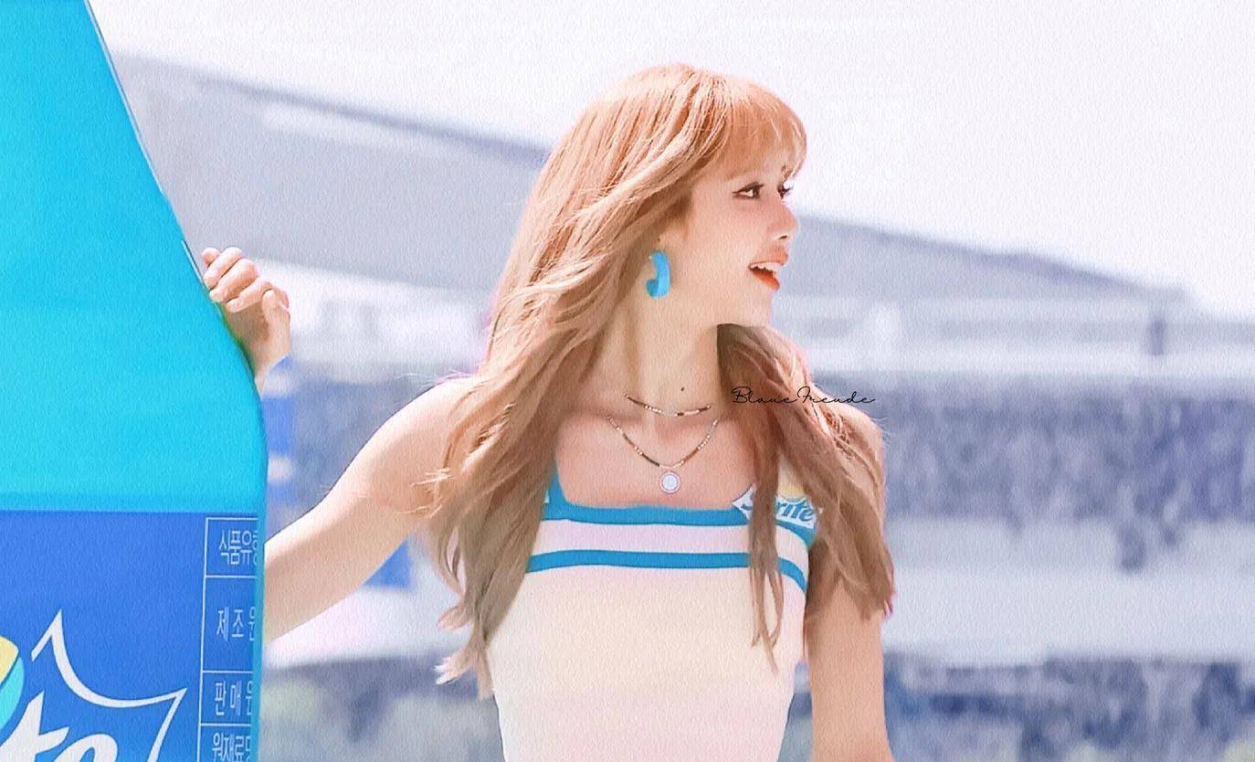 lisa雪碧活动夏日清凉少女_棕色_眼睛_短裤