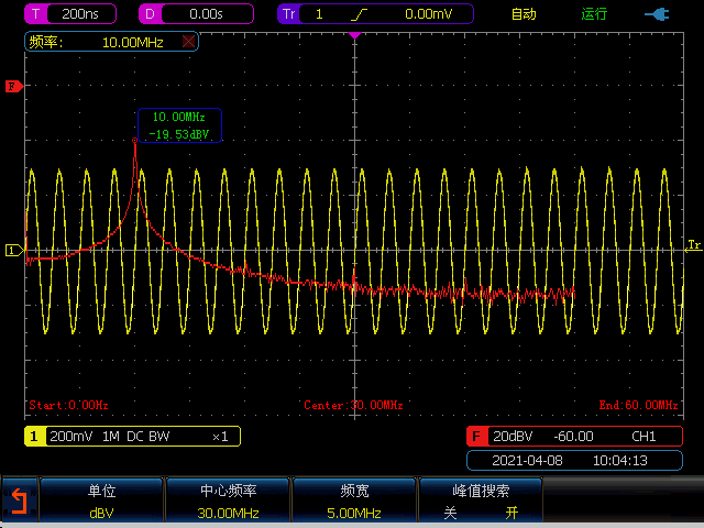 4382b/4382c/4382d/4382e 4382ba/4382ca/4382da数字荧光示波器_波形