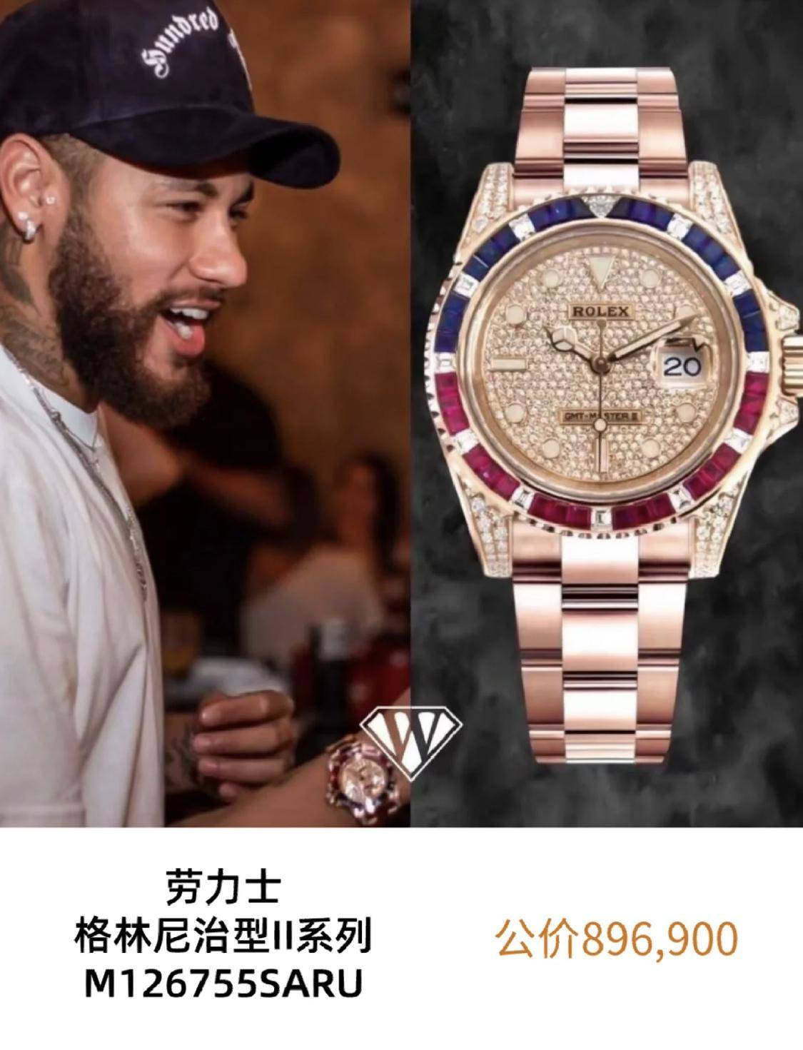 "森巴舞者"内马尔的劳力士,你认识几个?