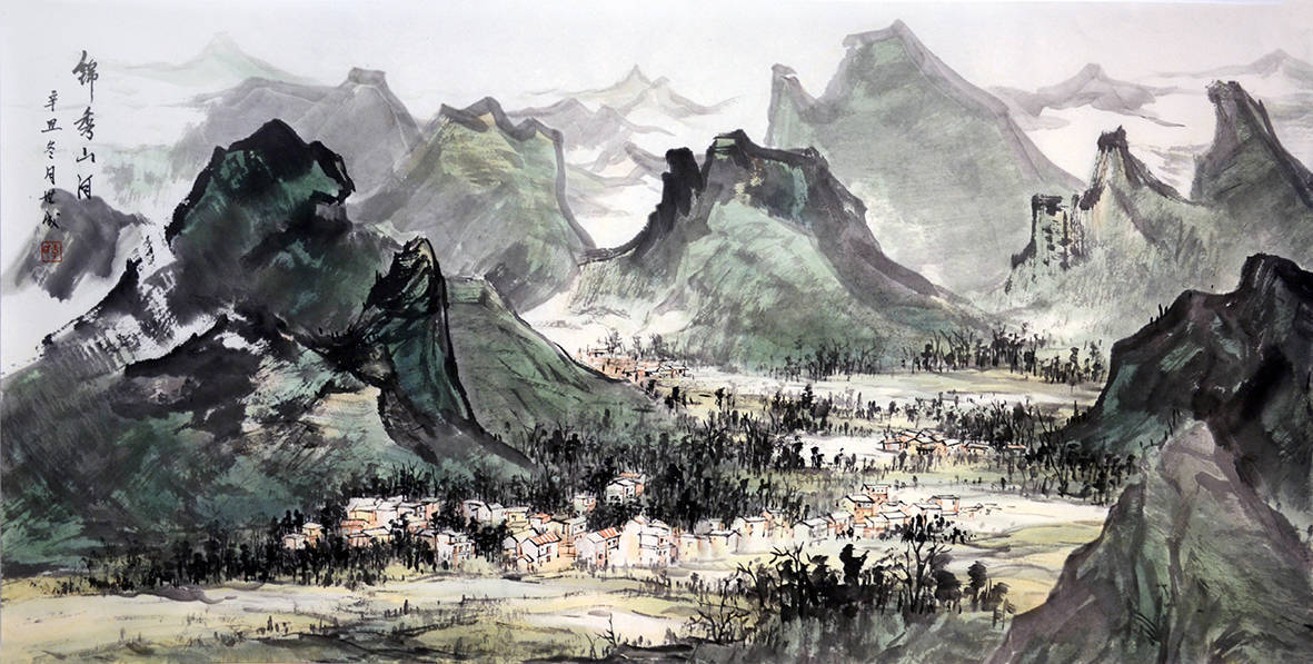 《燕赵晴秋》获国家艺术基金北宗山水人才培养(孙天幕艺术基金一等奖)