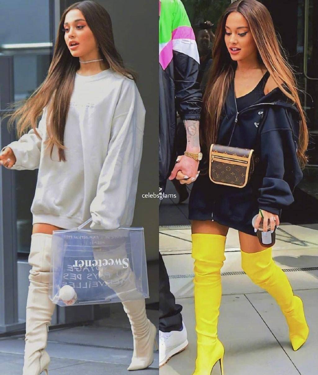 a妹街拍瘦脱相,标志高马尾 长靴高跟鞋不复以往,变脸太抢镜_感觉