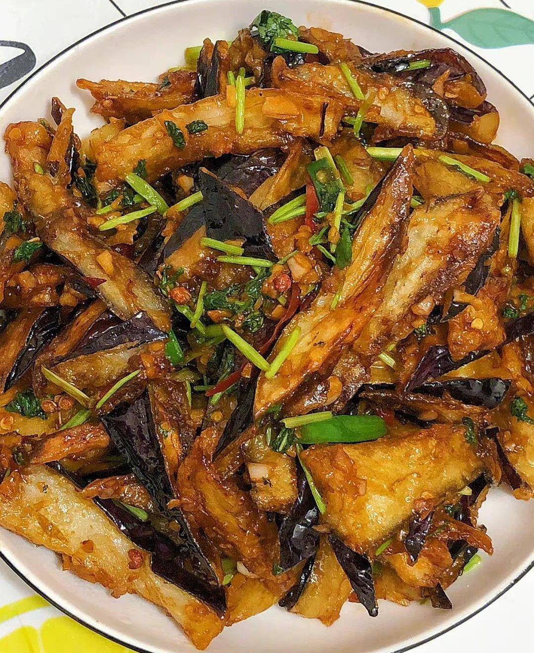 "风味茄子",外酥里嫩,麻辣酸甜好吃到停不下来_备用_做法_香菜