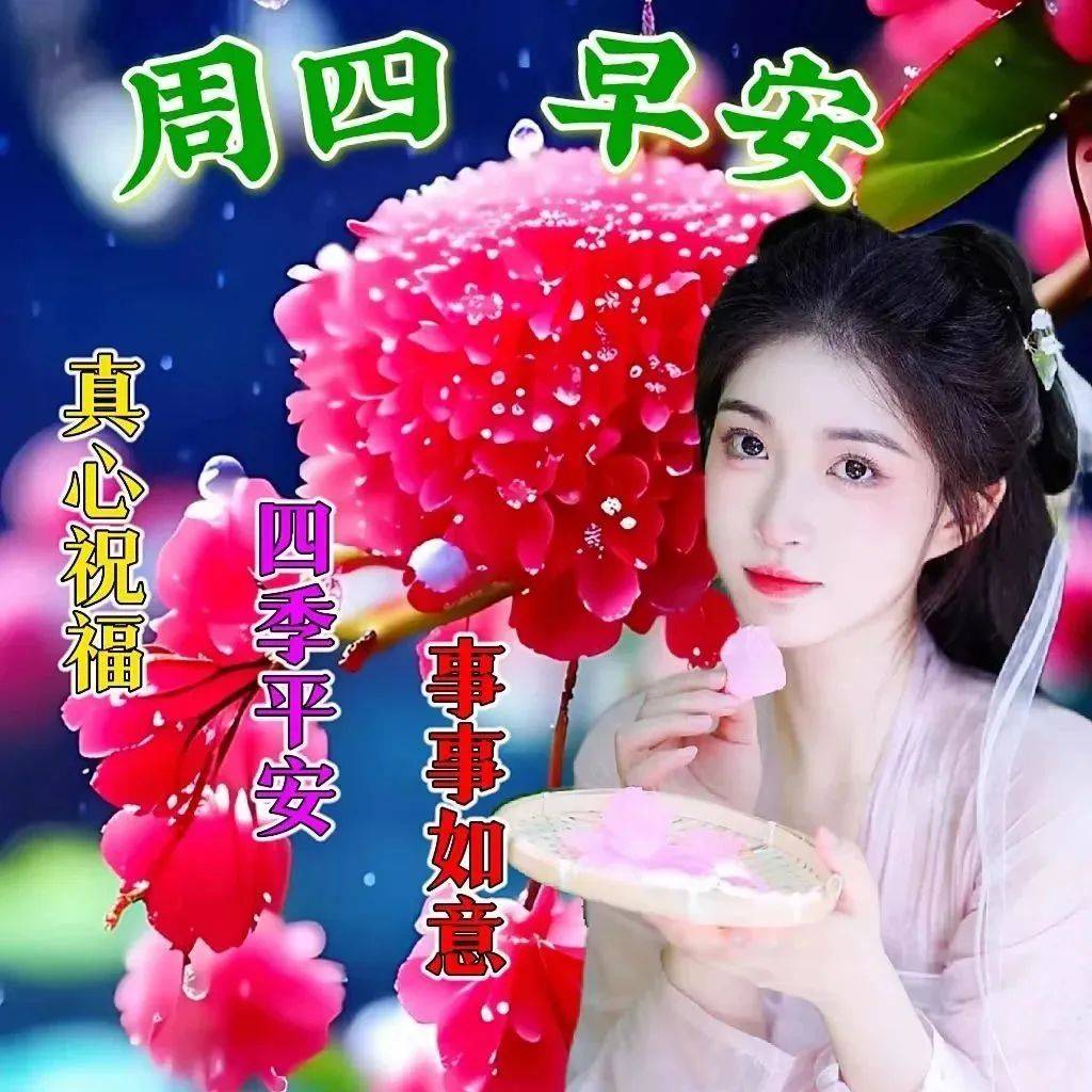 5月11日星期四早安祝福暖心图片带字带早上好语录,祝朋友们幸福吉祥!
