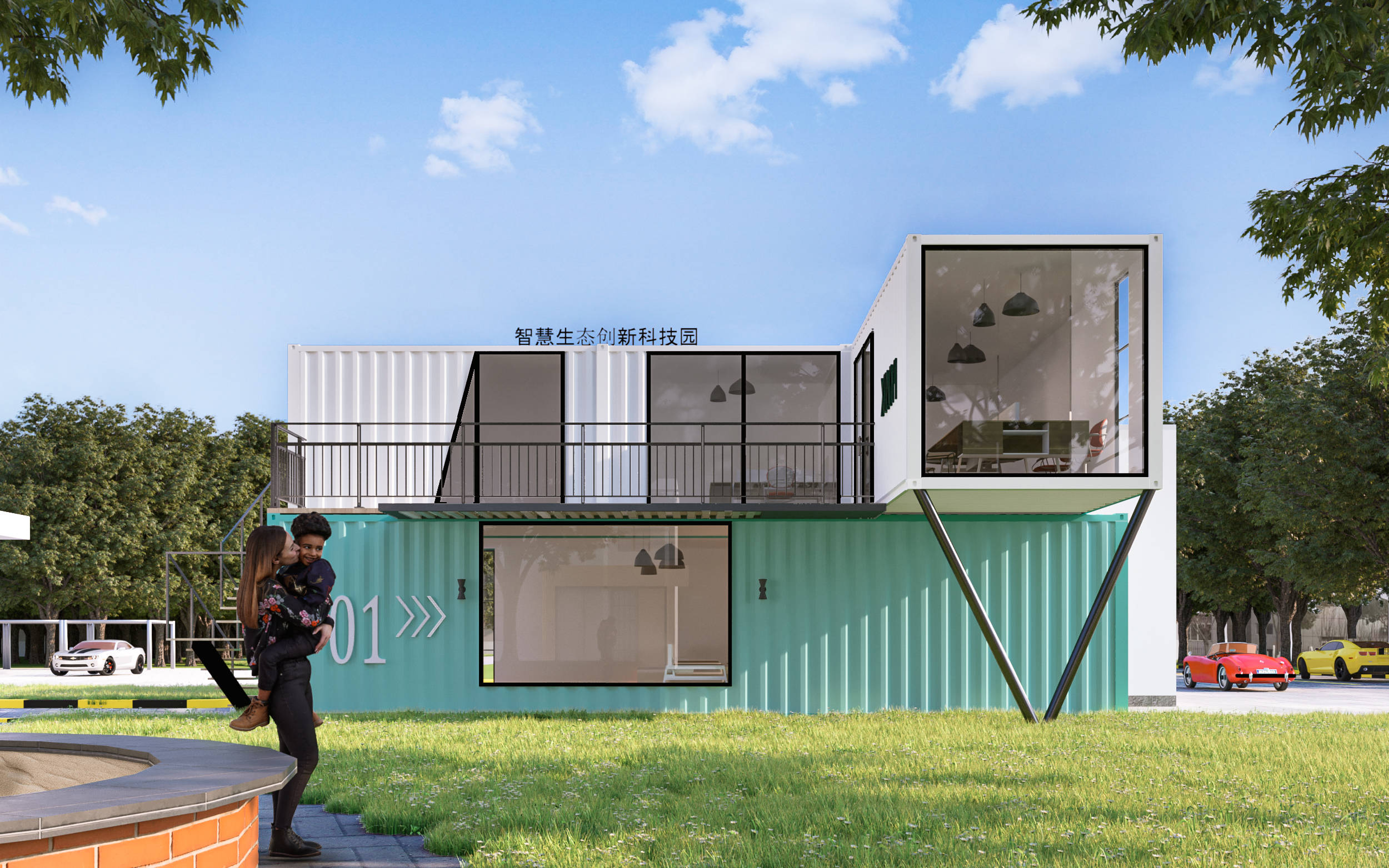 园区配套创意集装箱办公室~老旧厂区焕发重新生意新机_企业_需求_商业