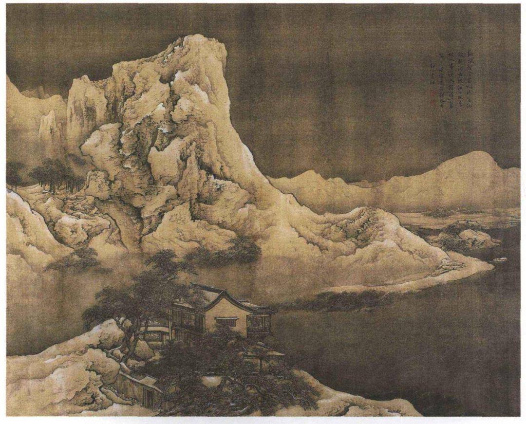 界画大师袁江，将工致异常的青绿山水，与精密细致的建筑完美结合