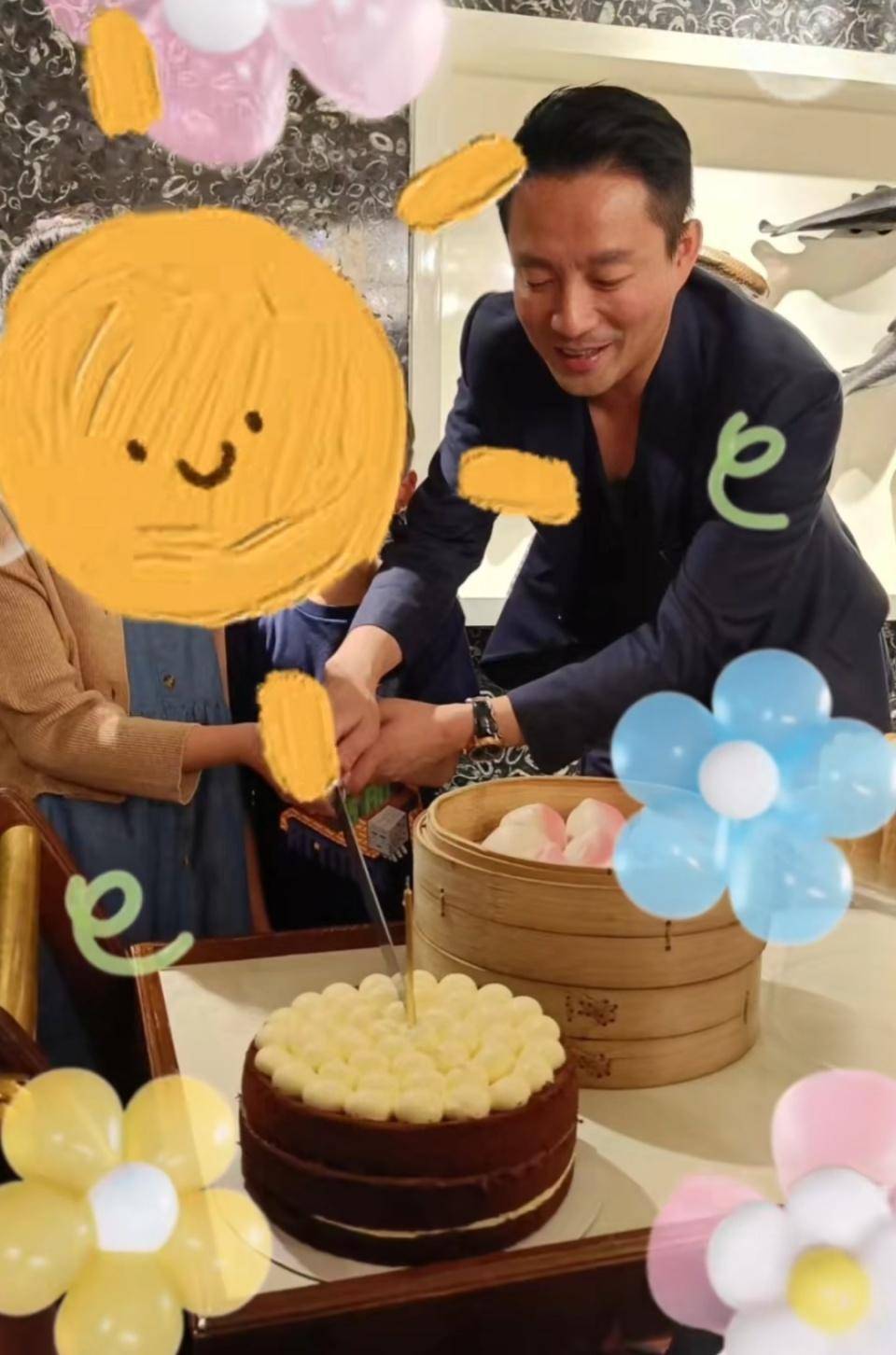 汪小菲返台为儿子庆生,大方公开儿女正脸,玥儿和弟弟一脸不开心_好孩子_小玥_汪希