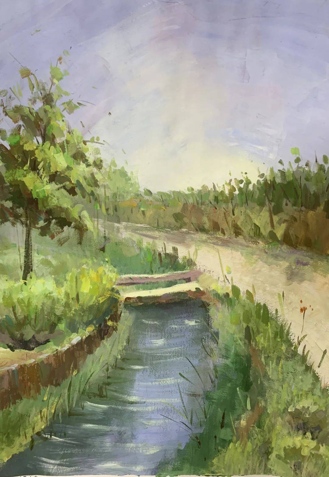 同自然相"绘",与春天对"画" ——南京一中实验学校美术班田园写生