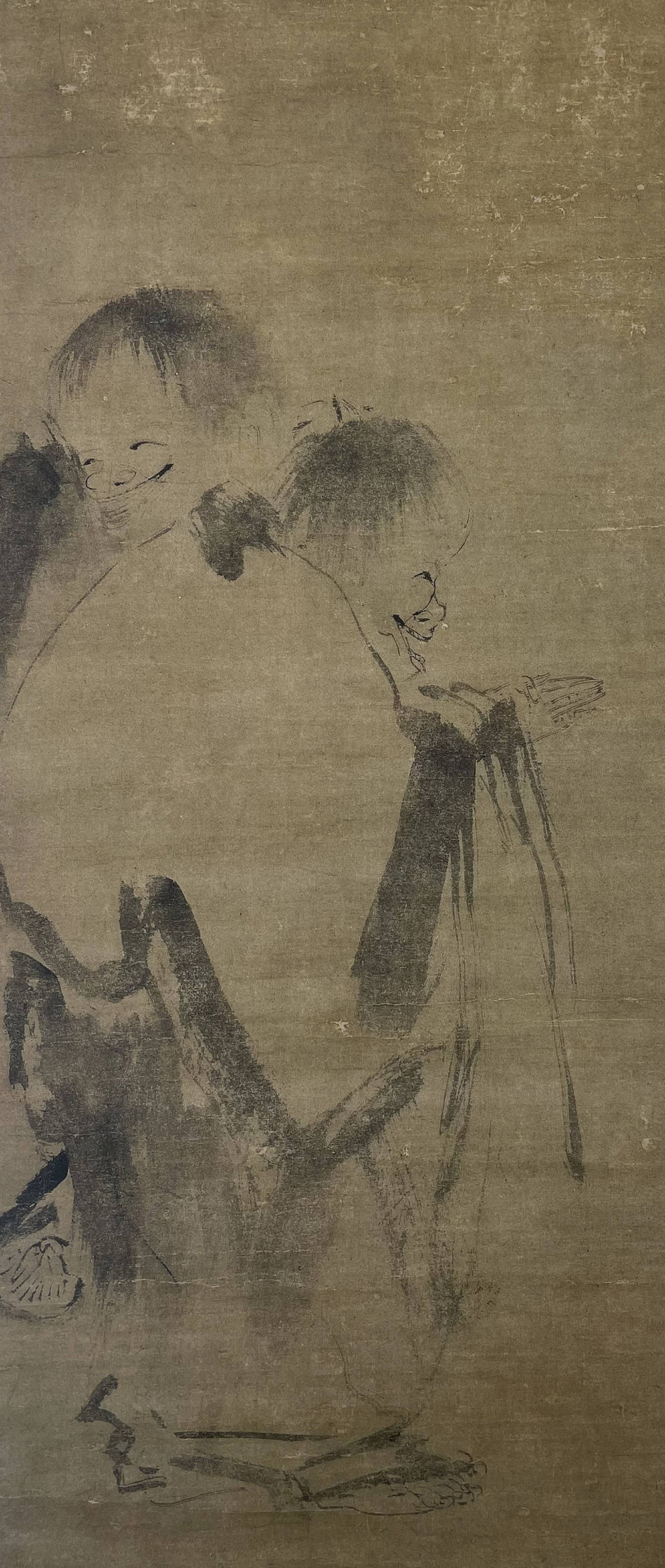 每日中华名画|梁楷《寒山拾得图》_形象_天台山_唐代