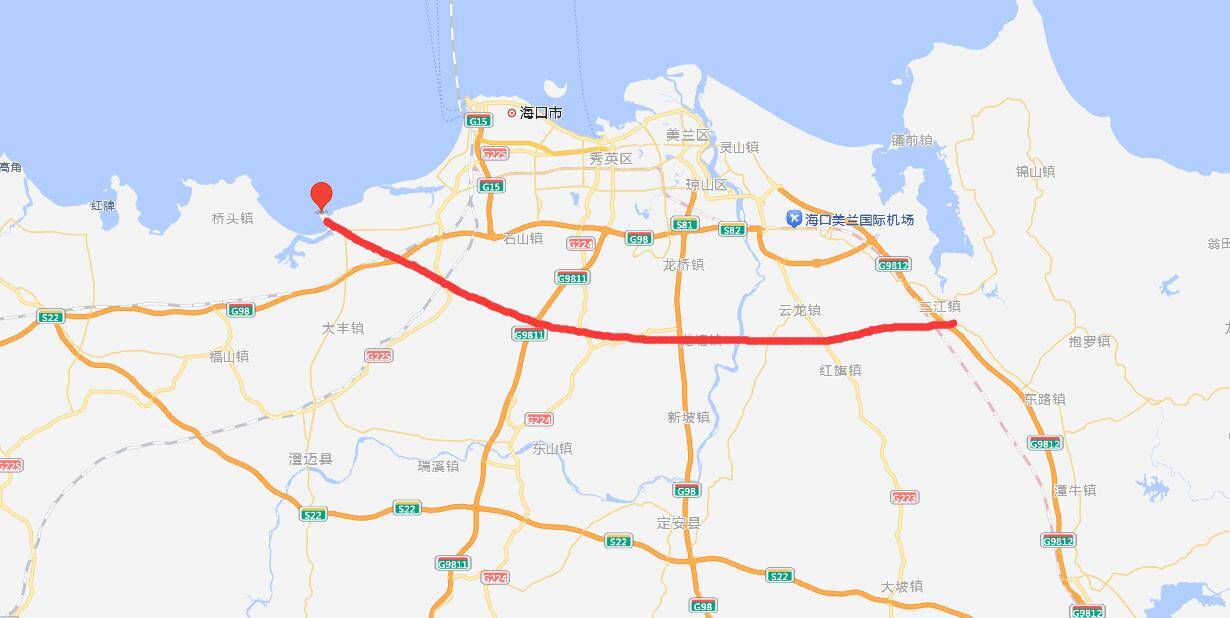 海南省计划新建一条高标准的高速,以双向8车道为主,时速120公里