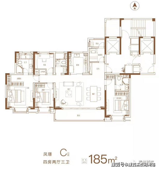 金茂首府户型图图片