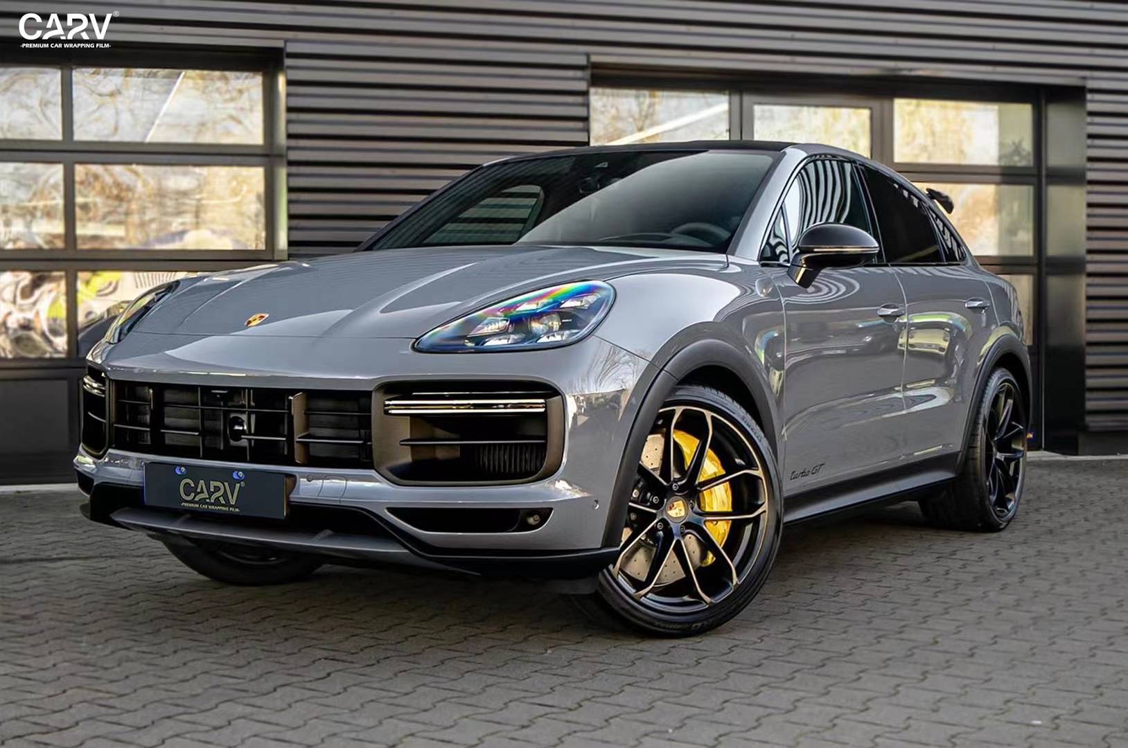 卡宴卡孚白金保时捷极地灰改色膜,十分夸张大胆的设计_保障_德国_um