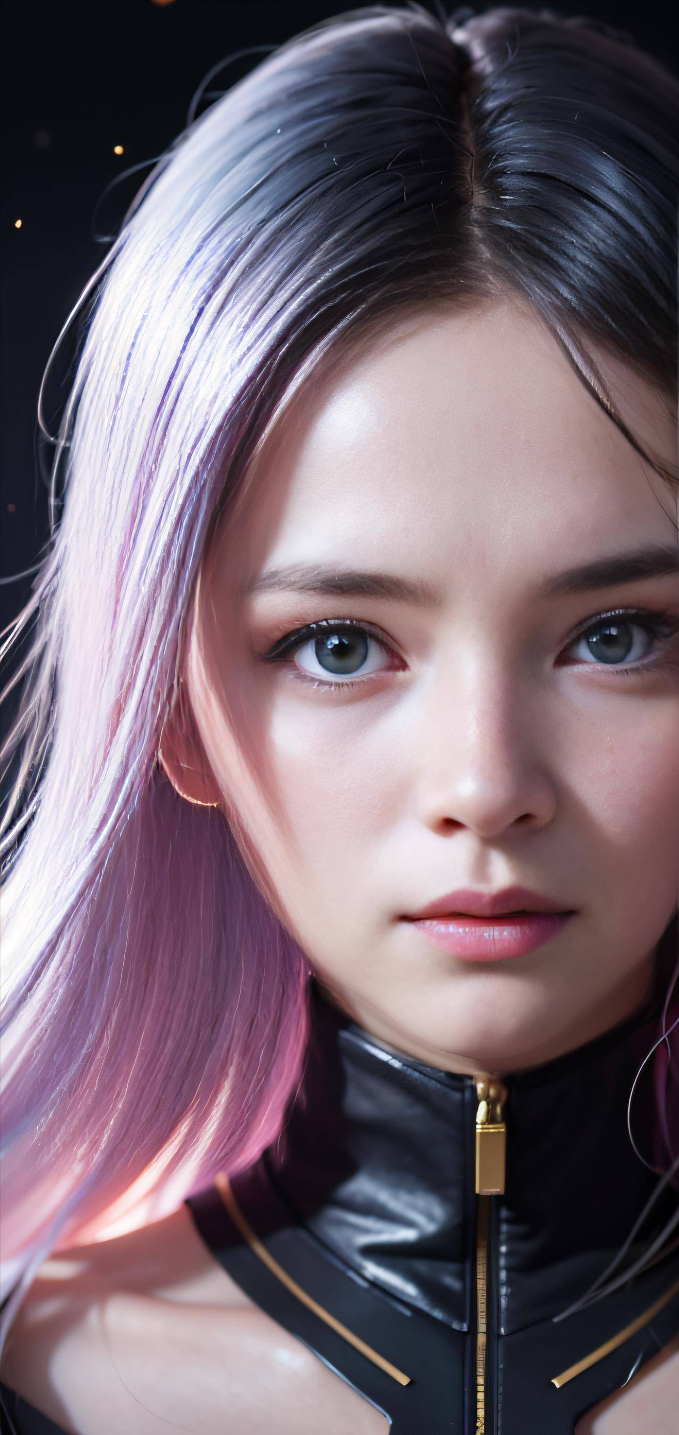 绘画ai:五官清秀,皮肤白嫩的青春美少女_魅力_衣服_瞬间