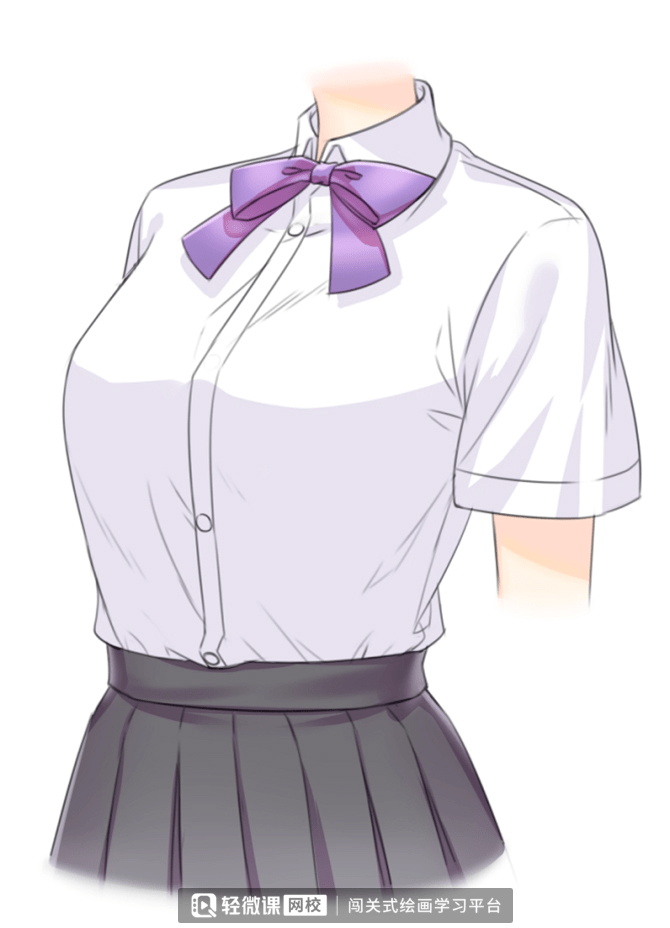 动漫白色画法教程!_颜色_处理_阴影