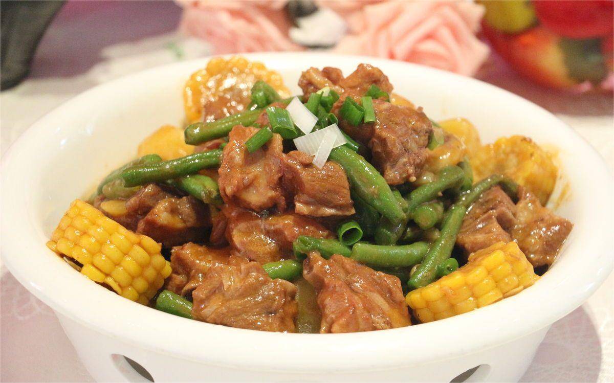 教你营养解馋的排骨豆角炖玉米,美味过瘾超好吃,不愁孩子没胃口_美食_