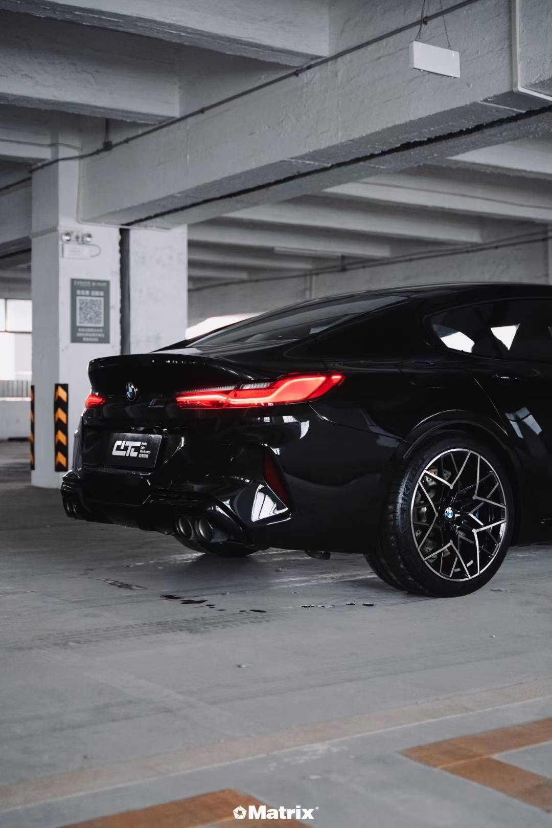 宝马m8-matrix矩阵隐形车衣tpu亮黑,永不过时的黑色