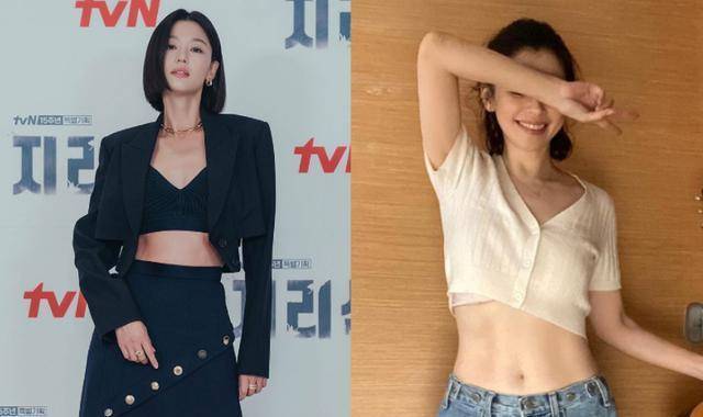 46岁徐若瑄撩衣秀腹肌_运动_进行_饮食